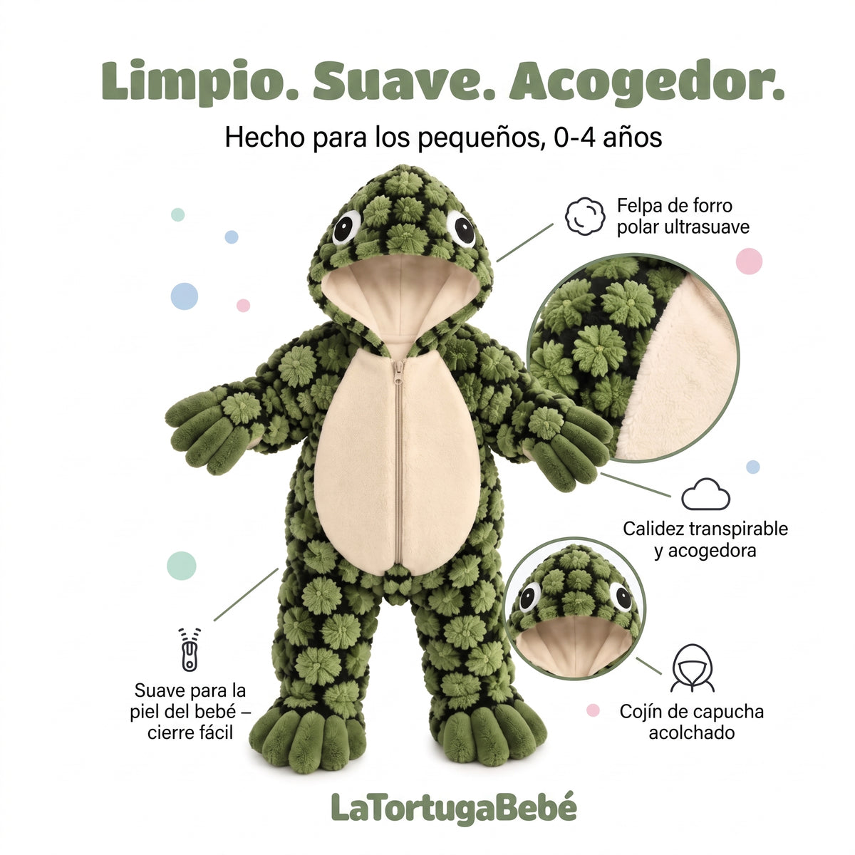 BabyTourtle – Body de tortuga para bebé🐢
